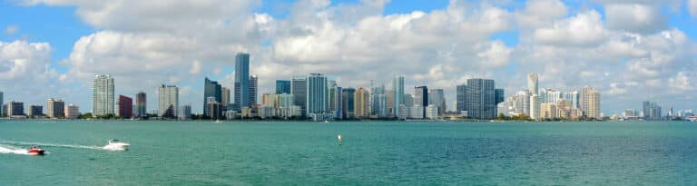 Downtown Miami Panorama from the Rusty Pelican photo D Ramey Logan